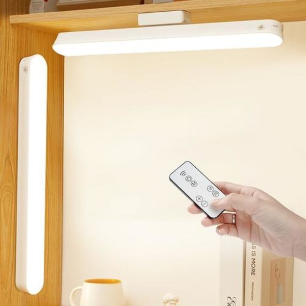 Dimbar oppladbar LED-lampe, dekorativt innendørslys, ideell for kontor, soverom, nattbord eller lesebord - fjernkontroll