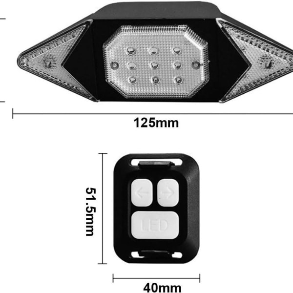 Cykelblinkers, cykelbakljus, USB-laddningsbara cykelblinkers, cykel