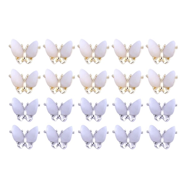 Nagelcharm, Legering Nagelstenar, Stenar För Nageldekoration, 1 Set Av 10, En Kombination