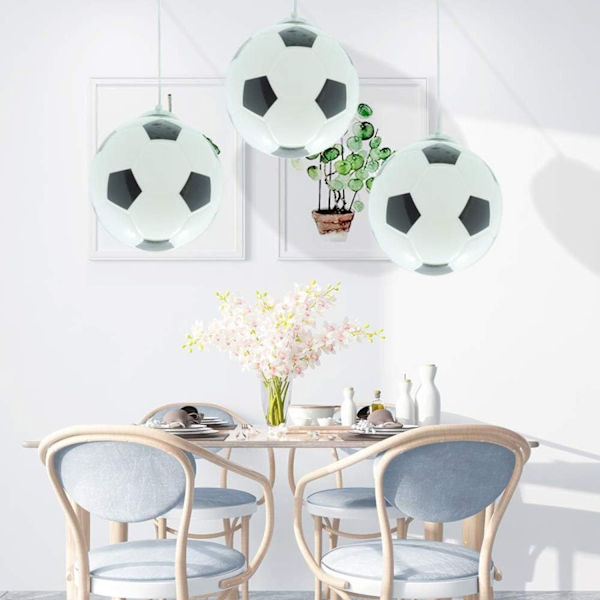 Fotball taklampe, kreativ fotball taklampe, moderne LED-belysning, barn