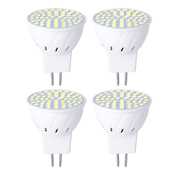 Ersättningslampa med hög ljusstyrka, ej dimbar, Mr16 60 LED, lång livslängd, Cri 70+, LED-spotlight för inomhusbruk - 4 st
