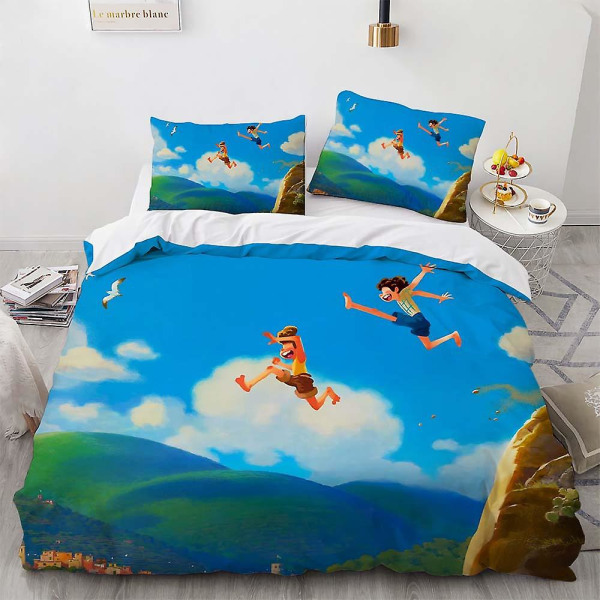 Luca-11# Luca 3d Digitaltryck Quilt Cover Tredelad Set Fyrdelad Set