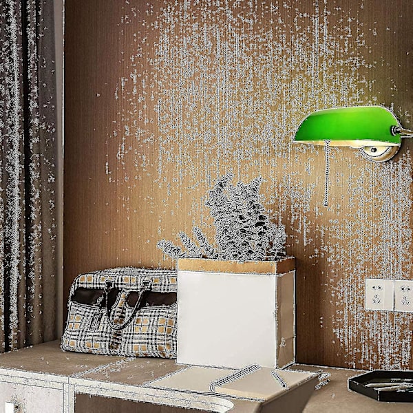Reservedel til banklampe, bordlampe, glasskærm, flerfarvet, reservedel i glas, glasskærm kompatibel med skrivebordslampe grøn.