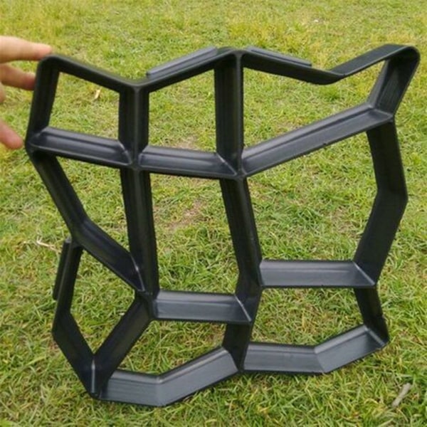 43x43cm Uregelmæssig Beton Fliseform til Sti Sti Maker Plast Brolægning Form Form til Belægning Indkørsel Have Terrasse Terrasse Pathmate Sten