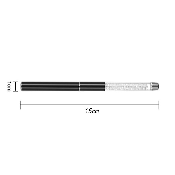 Set med 5 nagelkonstpenslar, trä, 15 cm, flerfärgad