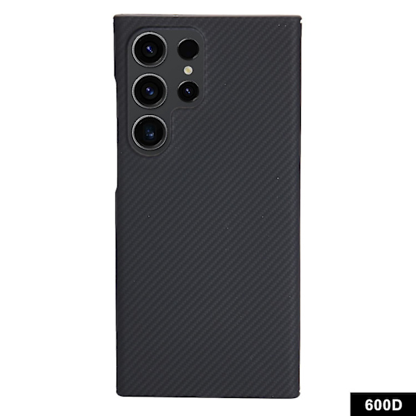 För Samsung Galaxy S24 Ultra Skal 600d Fin Textur Aramid Fiber Slim Telefonfodral, Svart