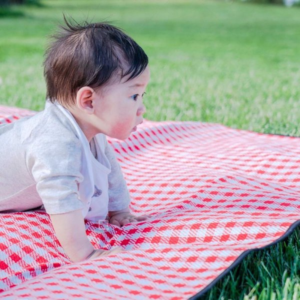 Picknickfilt 200 x 200 cm (79\" x 79\") strandfilt vattentät snabb