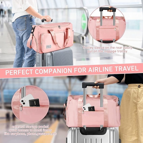 Sportsbag, sports gym bag, duffelbag, vanntett reisebag for menn og kvinner