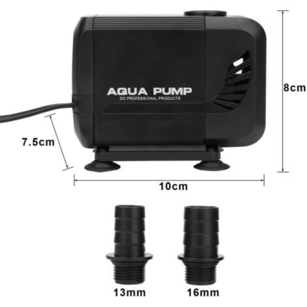 15W 1500/h suihkulähdepumppu, lampipumppu, suihkulähdepumppu, puutarhapumppu, virtauspumppu, suodatinpumppu