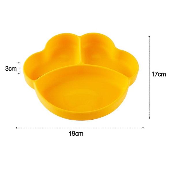 Baby Silicone Dining Plate Cartoon Cat Claw Split Sucker Bowl Infant Supplementary Food Children's Training Tableware