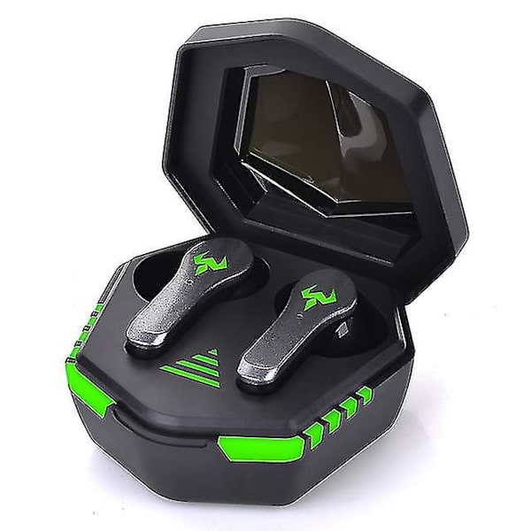Tws Gaming Headset Trådløse Hovedtelefoner 9D Stereo Surround Sound Kvalitet Bluetooth Kompatibel 5.2 Musik Hovedtelefoner med Mikrofon
