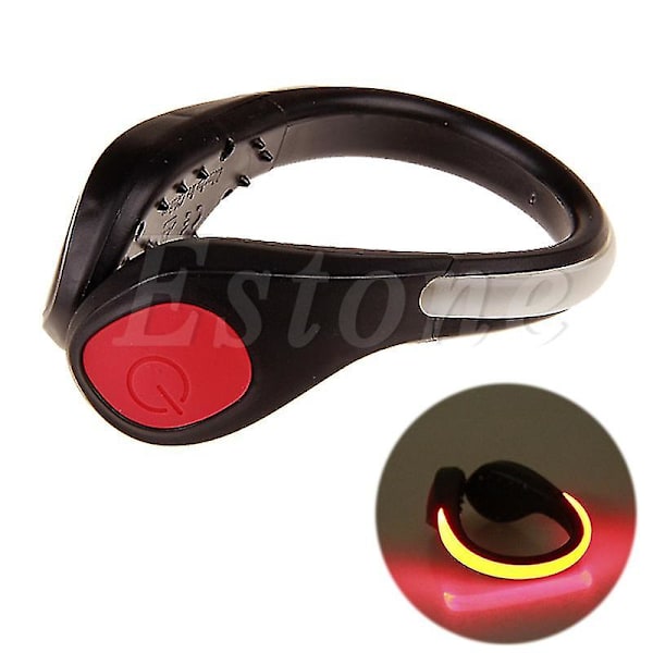 Led Luminous Shoe Clip Light Night Warning Safety Cycling Bike Running Sports