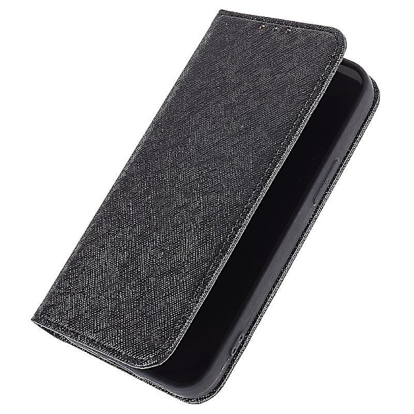 For Motorola Moto G34 5g Mobiltelefon Deksel Kryssstruktur Magnetisk Lukking Flip Stativ Lommebok Deksel