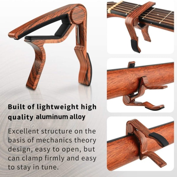 Donner capo capo capo gitar capo capo laget av valnøtttre DC-1W for