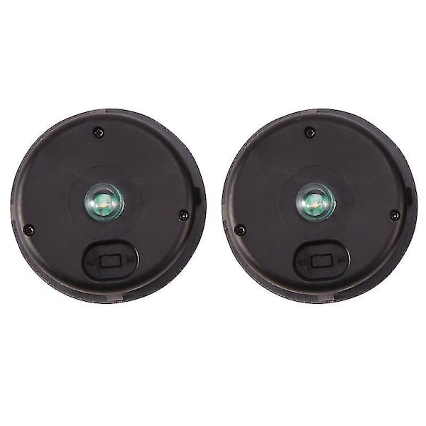 6 stk. solcelledrevet udskiftning rund LED-lys LED solbatteriboks solceller - batterioplader