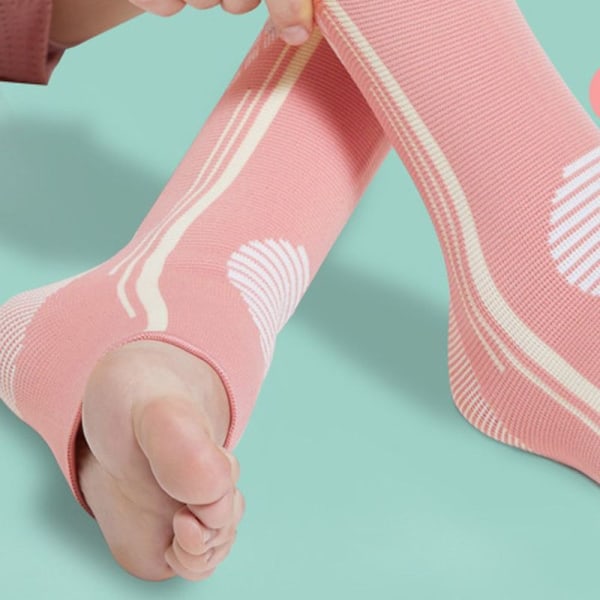 Ankelstöd Plantar Socks Dam Strumpor för Dam Rosa