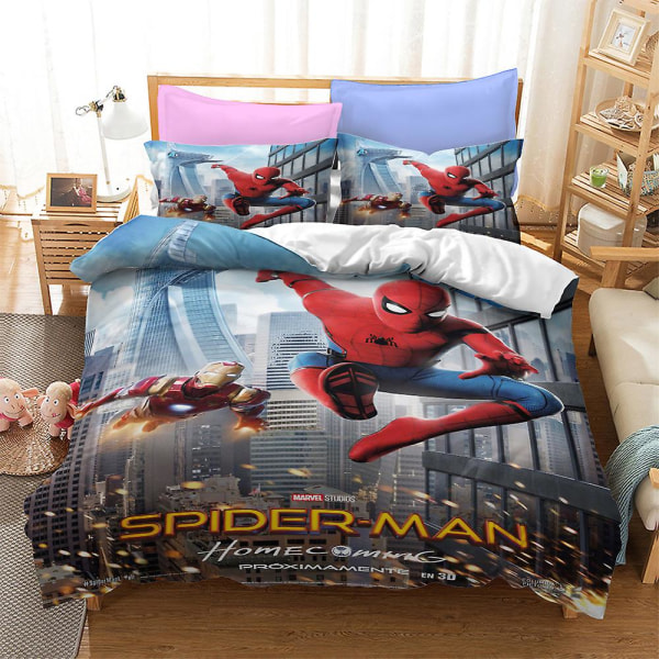 Bp10386# Sengetøy Spider-man-kolleksjon Størrelse Trefelts Dynetrekk