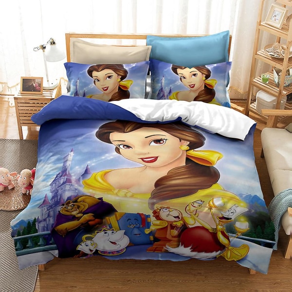 Bp12355# Sänkysetti Prinsessasarja Koko Kolmiosainen Peitto Päällinen