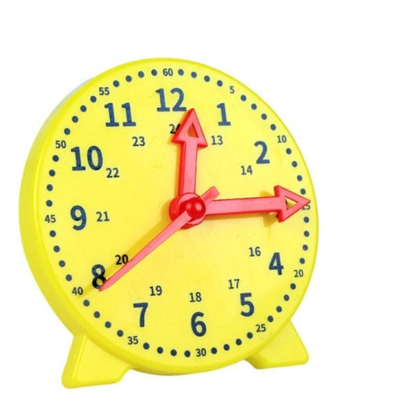 Pedagogisk klokkeundervisning time time sekund tid barnehage gul