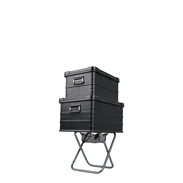 Bærbar utendørs sammenleggbar krakk i 7075 aluminiumslegering, bæreevne: 150 kg