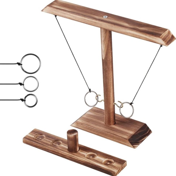 Ring Hook Toss Spil, Håndlavede Interaktive Træspil