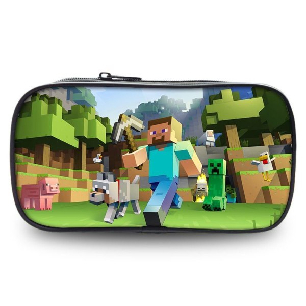 Minecraft Steve Alex pennal student veske sminkepung