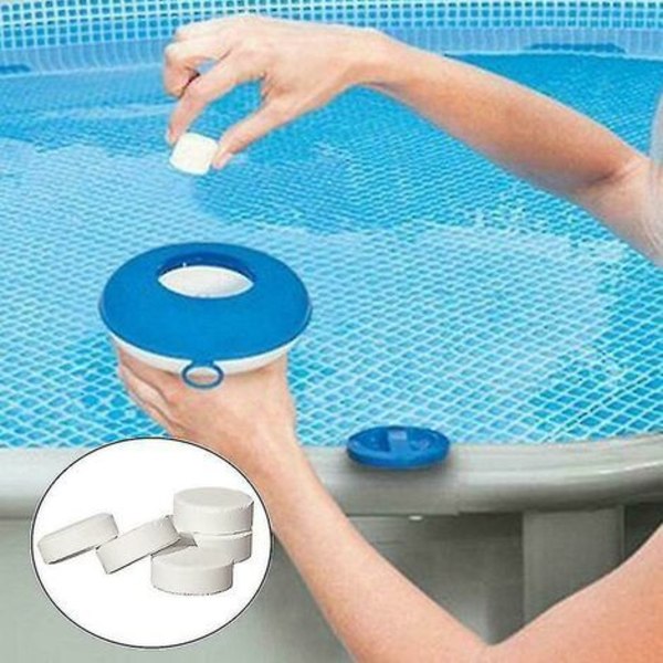 50 multifunktionelle klortabletter til øjeblikkelig desinfektion af badekar, swimmingpool, spa - ksize THSINDE