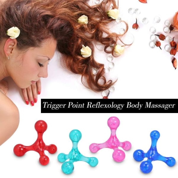 Anself Mini Massager 4 Head Massage Tool Body Massager Body Massager för