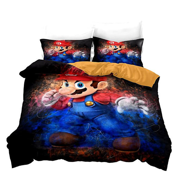 Mario 11# Hemtextil Mario Quilt Cover Digitaltryck Trestegsset 3d