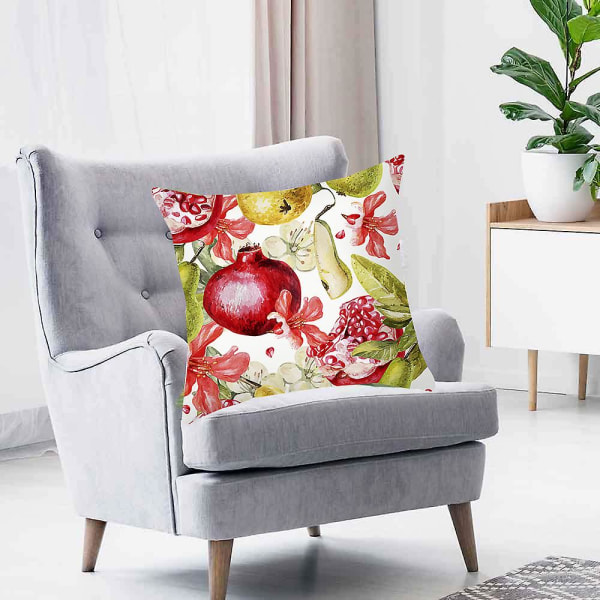 Soffa Kuddfodral, Kuddfodral med frukttryck, Kuddfodral för kontor
