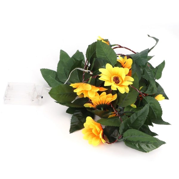 30LED ljusslinga grönt blad simulering solros solros