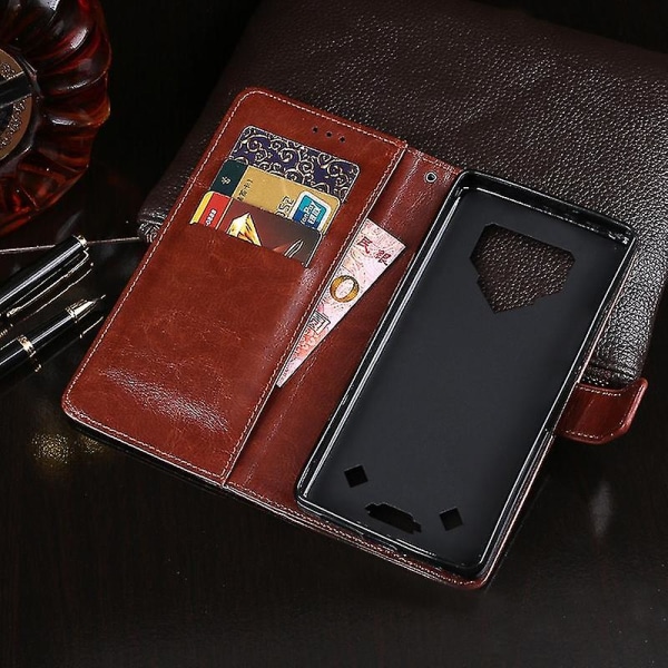 For Blackview Bv9800 Pro Crazy Horse Leather Case