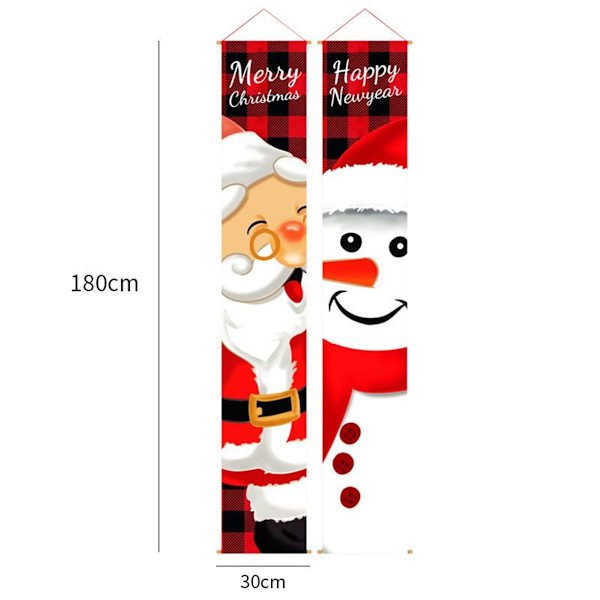 Julpar Jultomte Snögubbe Dekoration Oxfordtyg Julpar