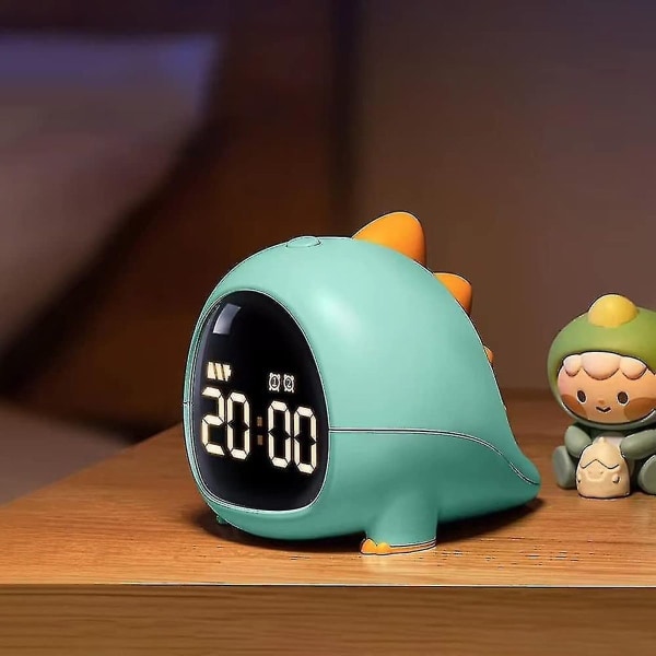 Dinosaur-vækkeur, børnevækkeur med timer, dobbelt alarm