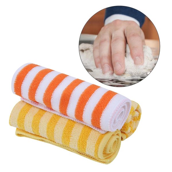 3 stk Microfiber Holdbar rengøringsklud Håndklæde Bilpolering Køkkenvask Håndklæde