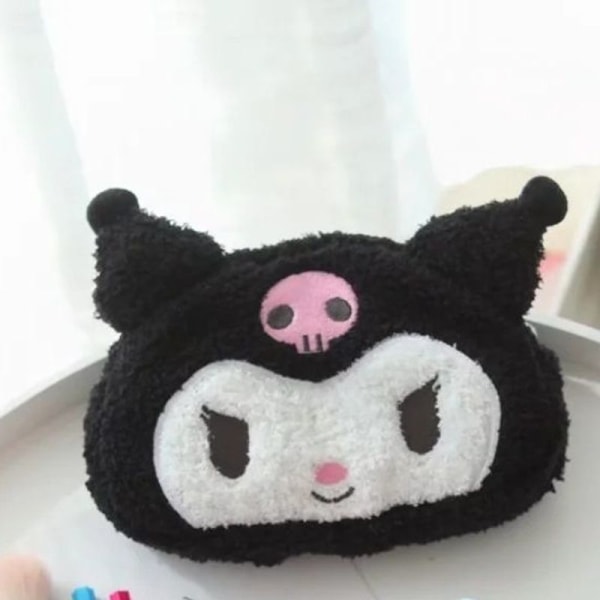 Anime My Melody Dobbeltsidet Plys Penalhus Melody Pen Box Kuromi Wallet