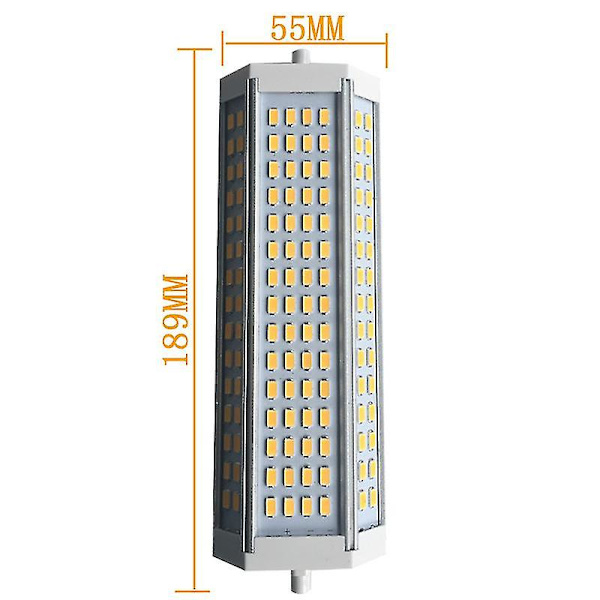 Dimbar R7s LED-maispære 50w 189mm J189 Limfylt Strømforsyning 110/220v