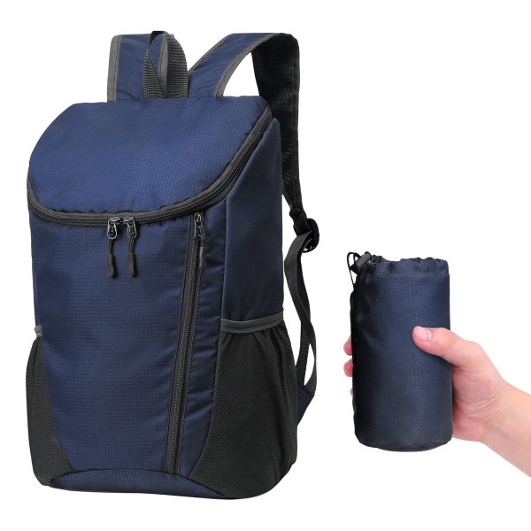 Hopfällbar lätt ryggsäck, unisex dagryggsäck för kvinnor och män, vatten