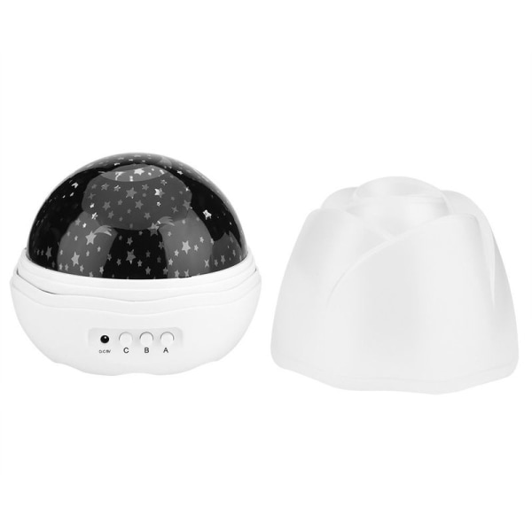 USB-laddningsbar roterande LED-projektor musik nattlampa