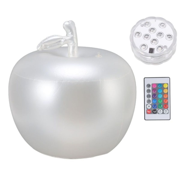 Oppblåsbare Apple LED Light Ball PVC LED Glow Balls Pakke med 16