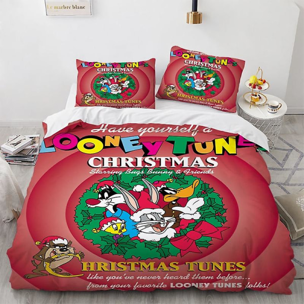 Tbg-30 # Cross Funny Bunny 3d print Hem Tredelad cover lakan Örngott Sängkläder