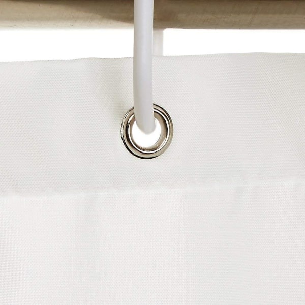 Vanntett, vaskbar og muggbestandig dusjforheng for bad - med 12 kroker, polyester, panda, 90X180cm
