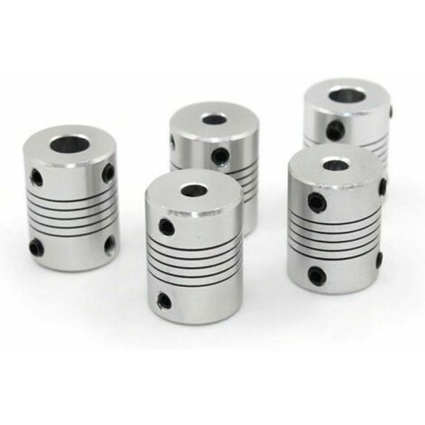 5 st flexibla kopplingar 5 mm till 8 mm NEMA 17 axelkoppling för RepRap 3D-skrivare Prusa i3 eller CNC-maskin