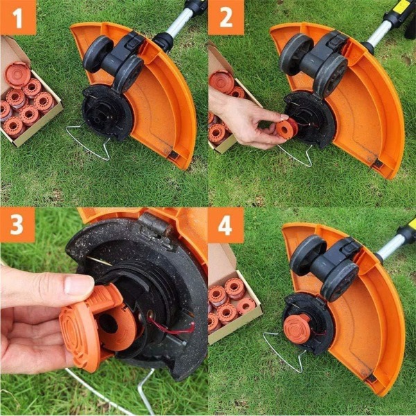 Spoler for Worx WA0010 Gresstrimmer - 4 stk