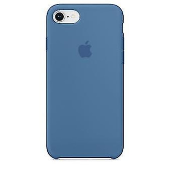 Denim Blue Apple Silikone etui til iPhone 7 og 8