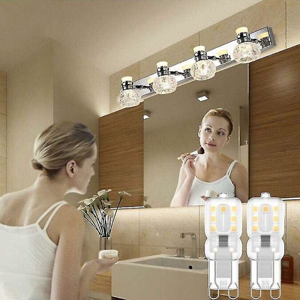 Høstkampanje, G9 LED-lampe, G9 LED 220v Naturlig hvit 3000k 3w Halogenlampe Tilsvarende 30w Halogenlampe 8 stk