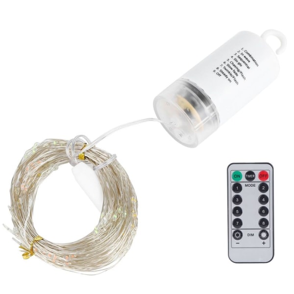 200 LED lange julelys med 8 moduser til juletreet