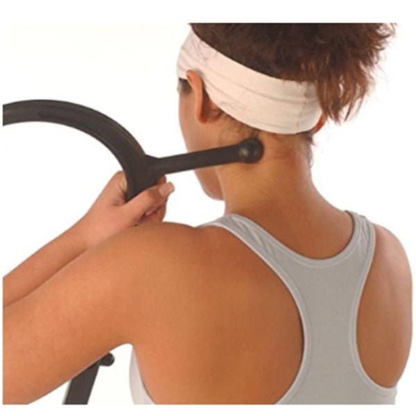 Triggerpunktmassageapparat + massageknoppar massagekrokstång rygg