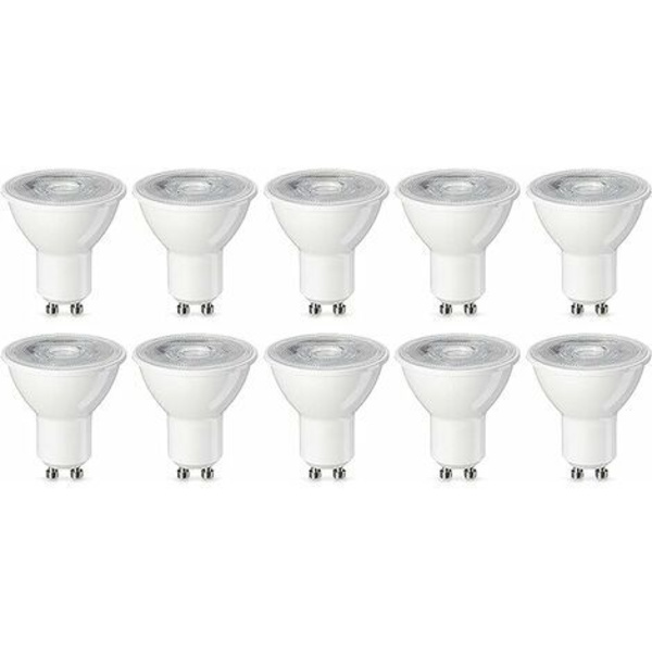10 LED-spottilampun sarja GU10 5W (vastaa 50 W) Lämmin valkoinen Ei himmennettävissä [Energiatehokkuusluokka F], GU.B/good