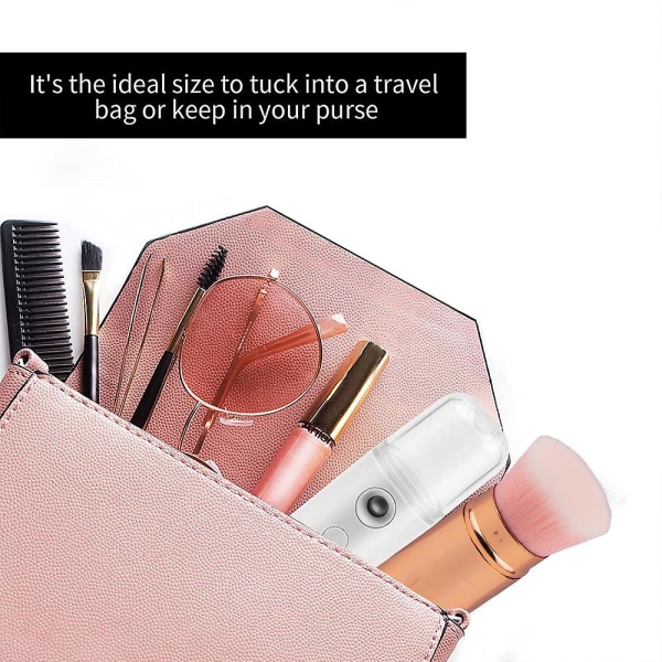 Uttrækbar foundation makeup-børste, reise flat hode børste bærbar foundation børste med deksel